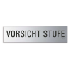 4350344 10169_wm.jpg HinweisschilderEdelstahl160x40mmVorsichtStufe